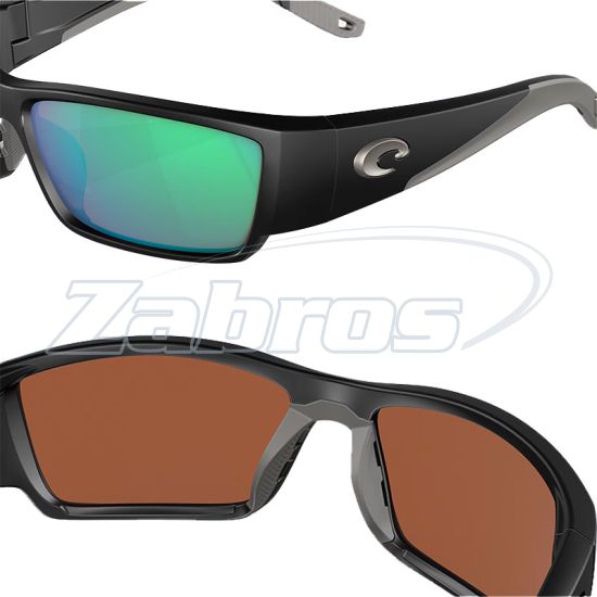 Купить Costa Del Mar Corbina Pro, 97963940382, Matte Black, Green Mirror, Glass