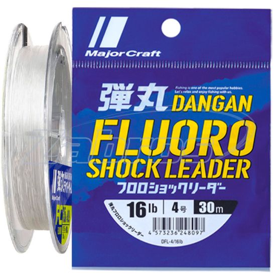 Фото Major Craft Dangan Fluoro Shock Leader, #30, 0,9 мм, 45 кг, 30 м