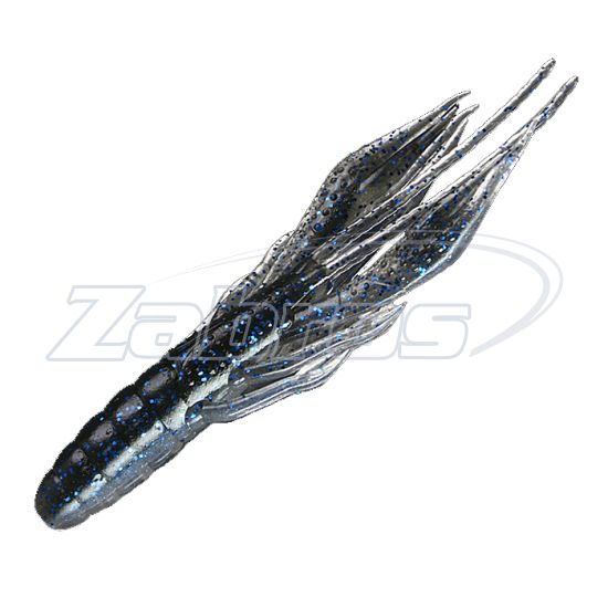 Картинка Jackall Waver Shrimp, 3,50", 8,9 см, 7 шт, Black / Blue Shrimp