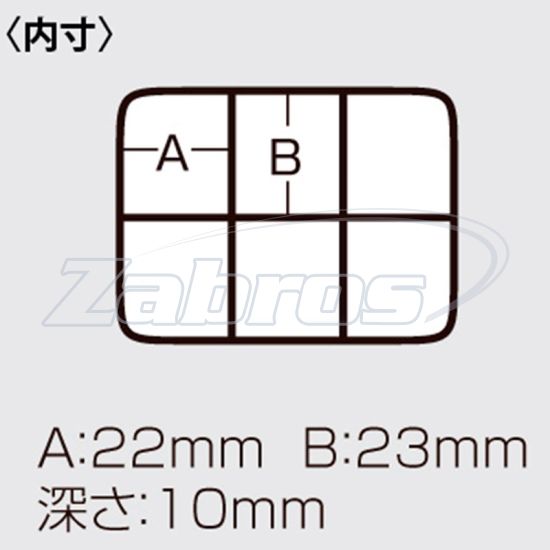 Малюнок Meiho FB-6, 8,5x6,2x1,4 см