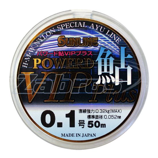 Фото Sunline Powerd Ayu Vip Plus, 0,083 мм, 0,74 кг, 50 м, Clear