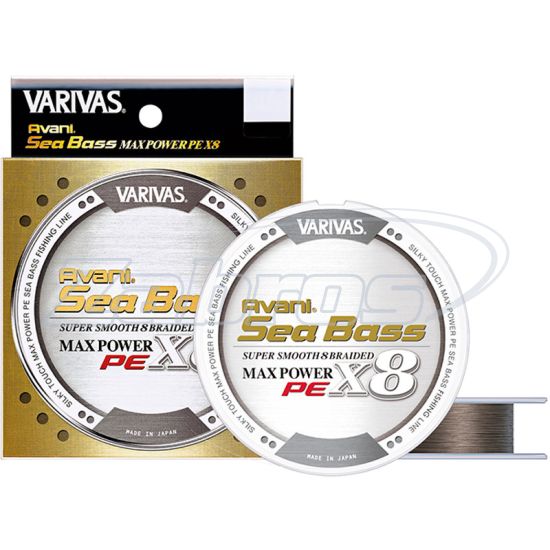 Фотография Varivas Avani Seabass Max Power PE X8, #0,8, 0,15 мм, 7,52 кг, 150 м, Status Gold