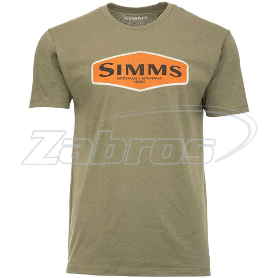 Фото Simms Logo Frame T-Shirt, 13625-914-60, XXL, Military Heather