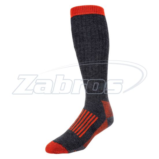 Фото Simms Merino Thermal OTC Sock, 13140-003-40, L, Carbon