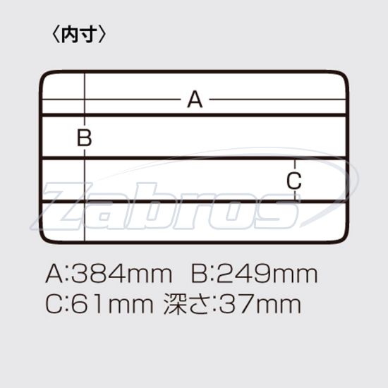 Фотографія Meiho Versus VS-3045, 41x26,4x4,3 см, Clear