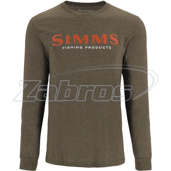 Фото Simms Logo LS Shirt, 13626-1274-20, S, Loden Heather