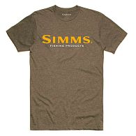 Футболка Simms Logo T-Shirt, 12803-375-50, XL, Olive Heather, купить, цены в Киеве и Украине, интернет-магазин | Zabros