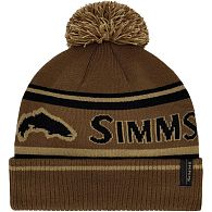 Шапка Simms Tip-Up Pom Beanie, 13788, Jasper, купить, цены в Киеве и Украине, интернет-магазин | Zabros
