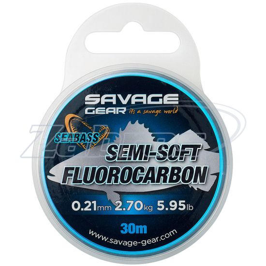 Фото Savage Gear Semi-Soft Fluorocarbon Seabass, 0,25 мм, 3,66 кг, 30 м