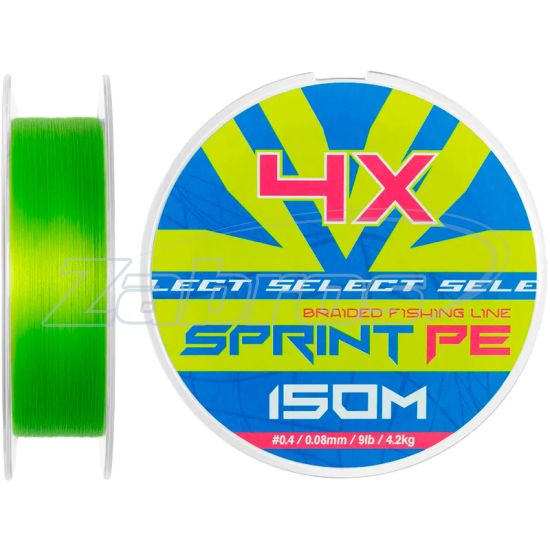 Фото Select Sprint PE 4X, 0,04 мм, 2,3 кг, 150 м, Light Green