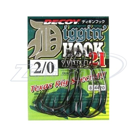 Малюнок Decoy Worm21, Diggin Hook, 4/0, 5 шт