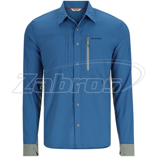 Фото Simms Intruder BiComp Fishing Shirt, 13647-1047-30, M, Nightfall/Cinder