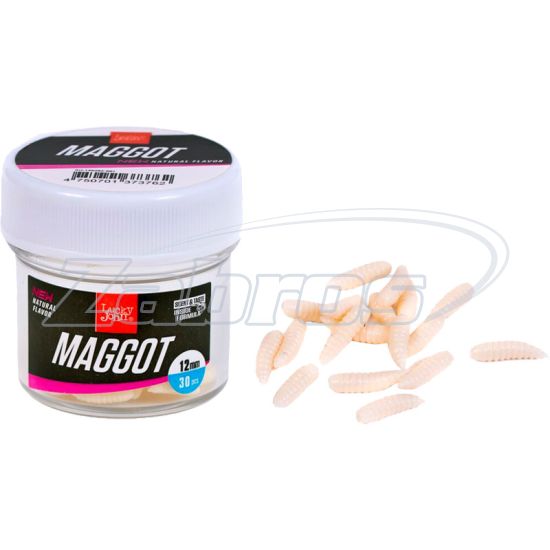 Фото Lucky John Maggot, 12 мм, 30 шт, White