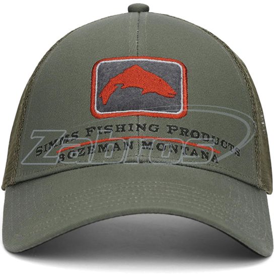 Фото Simms Trout Icon Trucker Hat, 12226, Smokey Olive