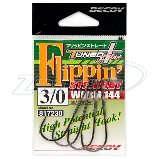 Картинка Decoy Worm144, Flippin Straight, 4/0, 4 шт