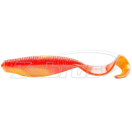 Фото Z-Man Streakz Curly Tailz, 4,00", 10 см, 5 шт, Bleeding Banana