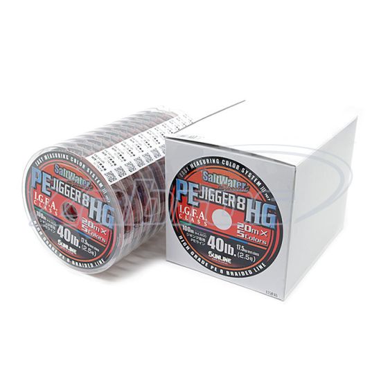 Ціна Sunline PE Jigger 8 HG, #3, 0,29 мм, 23 кг, 100 м, Multi Color