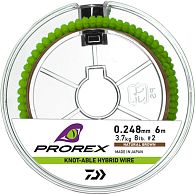 Повідковий матеріал Daiwa Prorex Hybrid Knotable Wire, 17930-044, 0,275 мм, 4,4 кг, 6 м, Brown для риболовлі, купити, ціни в Києві та Україні, інтернет-магазин | Zabros