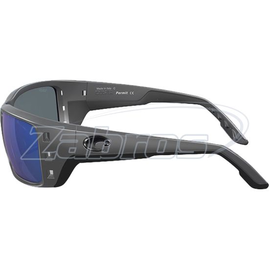 Картинка Costa Del Mar Permit, 97963555616, Matte Gray Blue Mirror, Polycarbonate