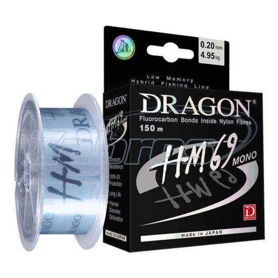 Фото Dragon HM69, 30-02-218, 0,18 мм, 4,15 кг, 150 м, Light Blue