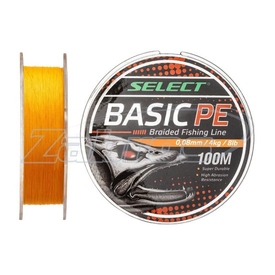 Фото Select Basic PE 4x, 0,18 мм, 9,9 кг, 100 м, Orange