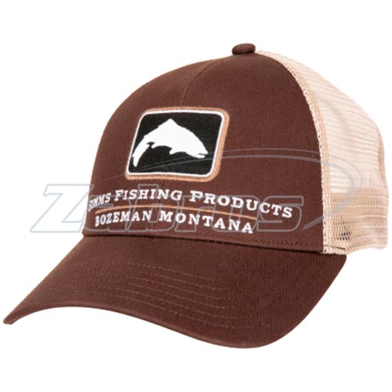 Фото Simms Trout Icon Trucker Hat, 12226, Mahogany
