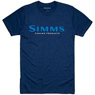 Футболка Simms Logo T-Shirt, 12803-195-40, L, Dark Moon Heather, купить, цены в Киеве и Украине, интернет-магазин | Zabros