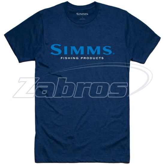 Фото Simms Logo T-Shirt, 12803-195-40, L, Dark Moon Heather