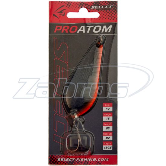 Фотографія Select ProAtom, 15 г, 6,5 см, 12 Фотографія Select ProAtom, 15 г, 6,5 см, 12