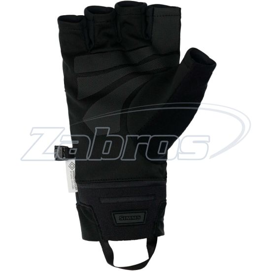 Фотографія Simms Windstopper Half-Finger Fishing Glove, 13795-001-40, L, Black