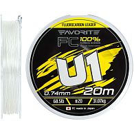 Флюорокарбон Favorite U1 FC, 0,91 мм, 48,18 кг, 20 м, купить, цены в Киеве и Украине, интернет-магазин | Zabros