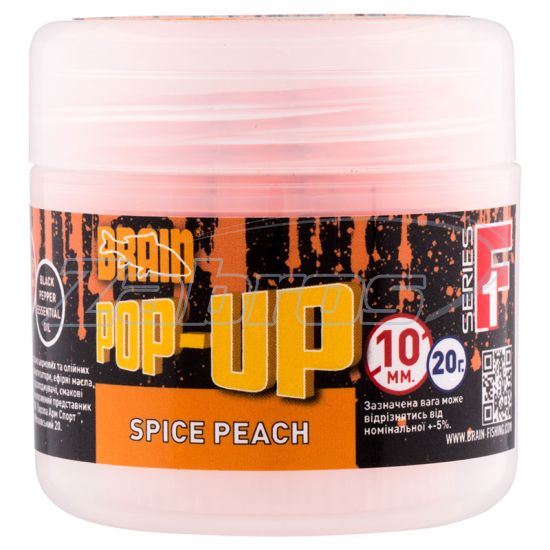 Фото Brain Pop-Up F1, Spice Peach (персик/специи), 20 г, 10 мм