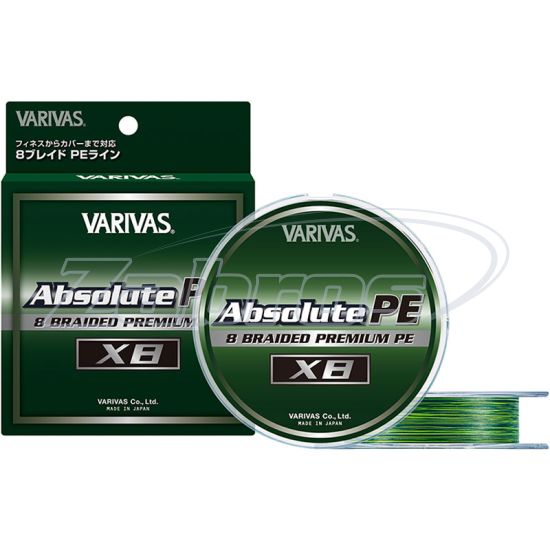 Фотография Varivas Absolute PE X8, #1,2, 0,18 мм, 10,35 кг, 150 м