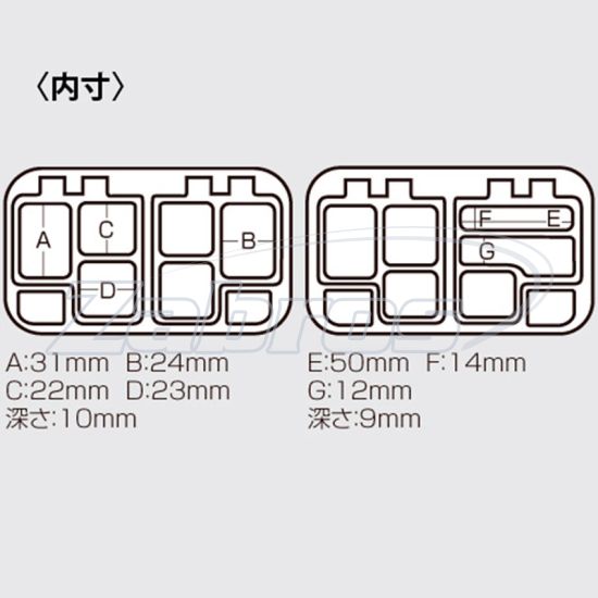 Малюнок Meiho Pro Spring Case CB-440, 11,5x7,8x3,5 см, Black
