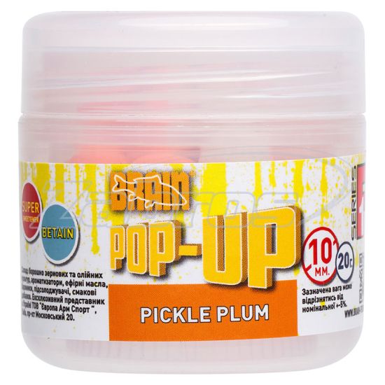 Фото Brain Pop-Up F1, Pickle Plum (слива с чесноком), 20 г, 10 мм