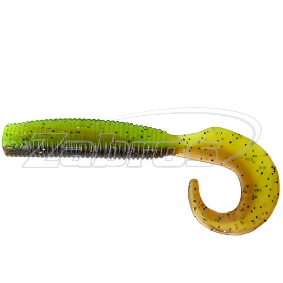 Фото Daiwa Bait Junkie Grub, 2,50", 6,35 см, 8 шт, GP Chartreuse UV