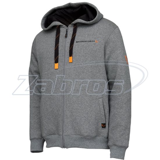 Фото Savage Gear Classic Zip Hoodie, 73696, XXL, Grey Melange