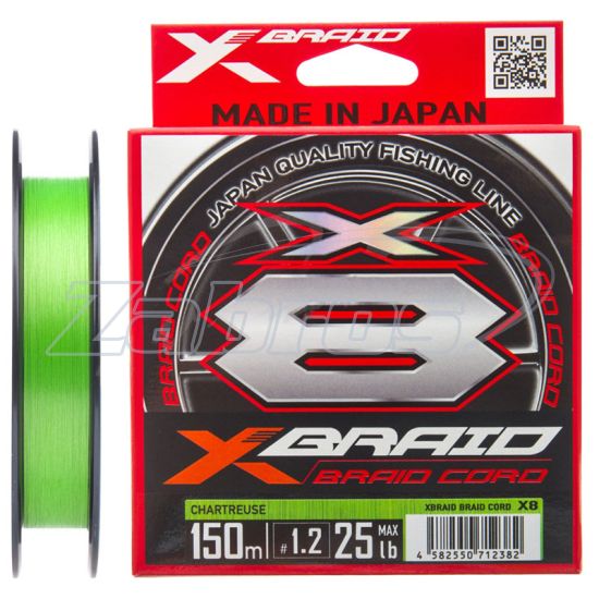Фото YGK X-Braid Braid Cord X8, #3, 0,286 мм, 22,7 кг, 150 м
