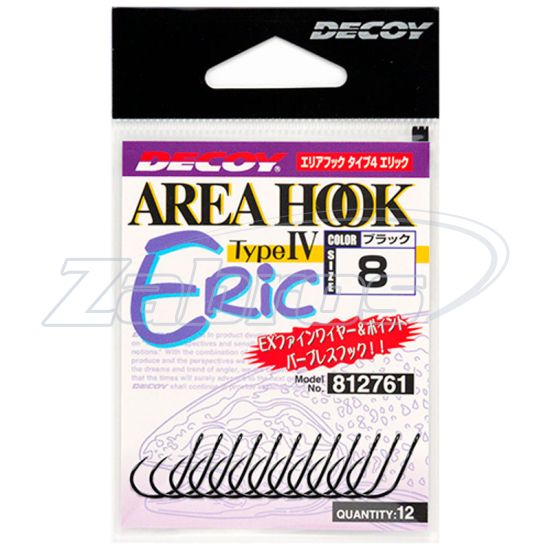 Малюнок Decoy AH-4, Area Hook Type IV Eric, 8, 12 шт
