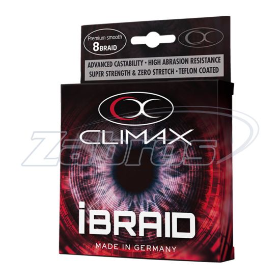 Фотографія Climax iBraid, 9401-10275-012, 0,12 мм, 9,2 кг, 275 м, Fluo-Red