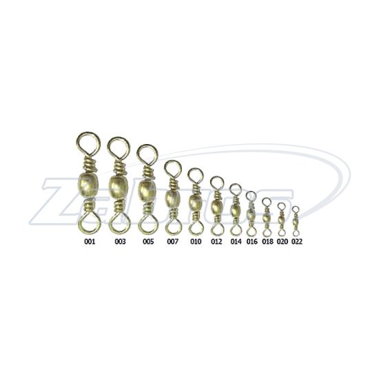 Фотография Lucky John Barrel Swivel Brass, 5003-018, 8 кг, 10 шт