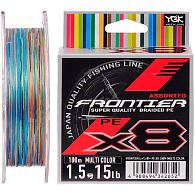 Шнур YGK Frontier X8, #1,2, 0,18 мм, 5,4 кг, 100 м, Multi Color, купить, цены в Киеве и Украине, интернет-магазин | Zabros