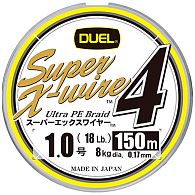 Шнур Duel Super X-Wire 4, H3580-S, #0,8, 0,15 мм, 6,4 кг, 150 м, Silver, купити, ціни в Києві та Україні, інтернет-магазин | Zabros