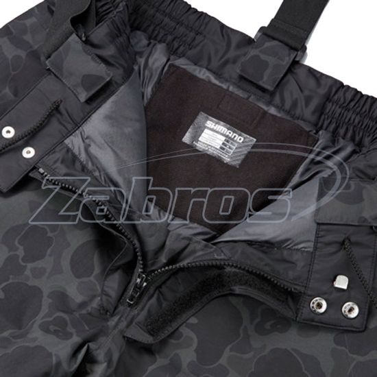 Фотография Shimano DS Explorer Warm Pants, RB-04PS, M, Black Duck Camo