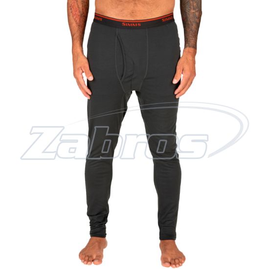 Малюнок Simms Lightweight Baselayer Bottom, 13311-003-40, L, Carbon