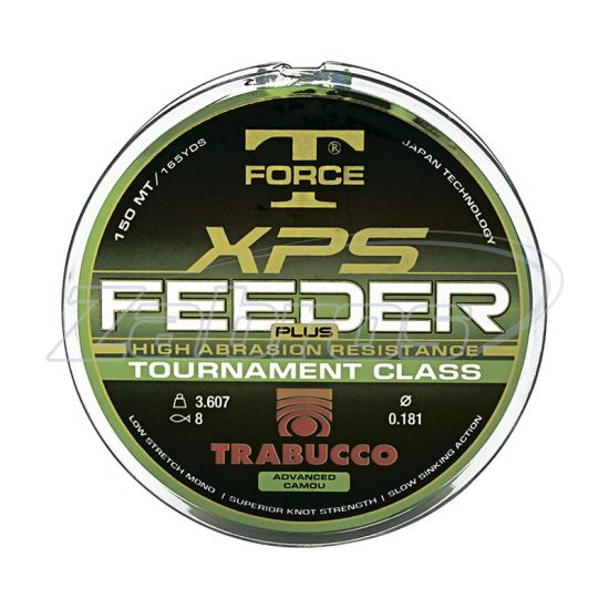 Фото Trabucco T-Force XPS Feeder Plus, 053-95-250, 0,25 мм, 7,03 кг, 150 м, Camouflage