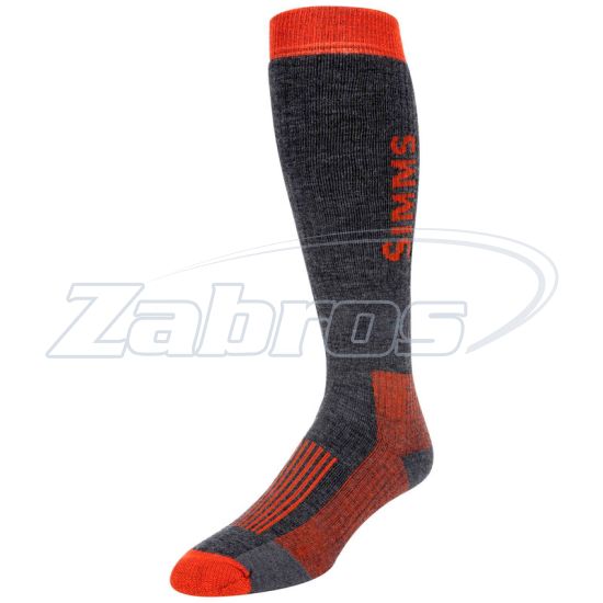 Фото Simms Merino Midweight OTC Sock, 13142-003-50, XL, Carbon