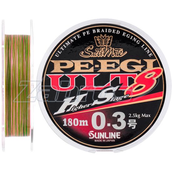 Фото Sunline PE EGI ULT HS8, #0,5, 0,12 мм, 3,9 кг, 180 м