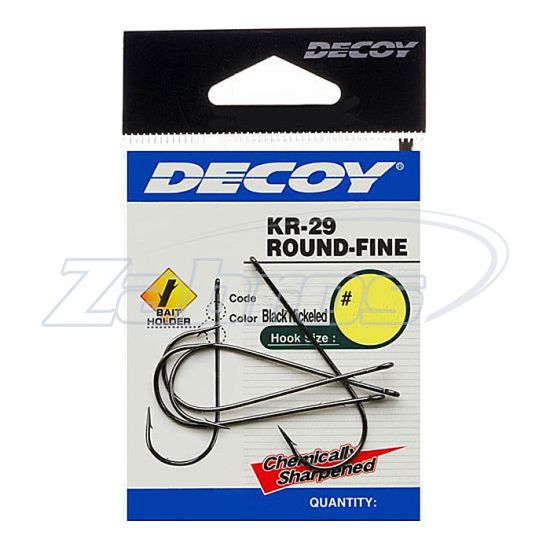 Малюнок Decoy KR-29, Worm Round-Fine, 2/0, 4 шт