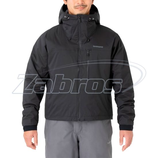 Фотография Shimano Durast Warm Short Rain Jacket, L, Black